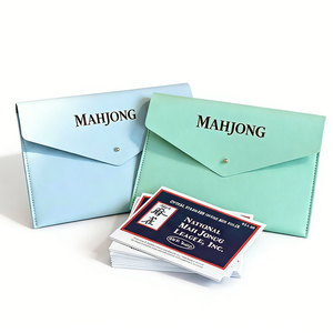 Pochette pour cartes de <span class=keywords><strong>Mahjong</strong></span> NMJL, pochette pour cartes de <span class=keywords><strong>Mahjong</strong></span>, taille standard, porte-cartes pour règles du <span class=keywords><strong>Mahjong</strong></span> américain - Product Image 3