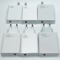 Cargador de Pared USB 2 en 1 para UE y EE. UU., 33W, Cargador Rápido para el Hogar con Cable USB Tipo C de PVC de 2.4A para Xiaomi Redmi Mi 17 Pro Max