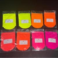 Poudre au néon fluorescente sans formaldéhyde de nouveau style pour la peinture, la teinture, la fabrication de savon, le vernis à ongles,