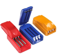 Accessoires de fumeur avec logo personnalisé, machine à rouler manuelle semi-automatique à 3 tubes de 8 mm, injecteur de cigarettes manuel