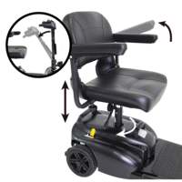 Scooter de mobilité PEPE P10044 pour adultes, personnes âgées, handicapés, moteur 250W, batterie lithium 25Ah, cadre en acier, capacité 120 kg, autonomie 20-25 km
