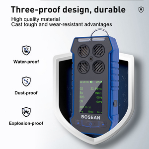 Cho bosian xách tay 4-in-1 đa Gas Detector nhập khẩu co H2S CH4 CO2 Analyzer Monitor với chất lượng cao cảm biến - Product Image 2