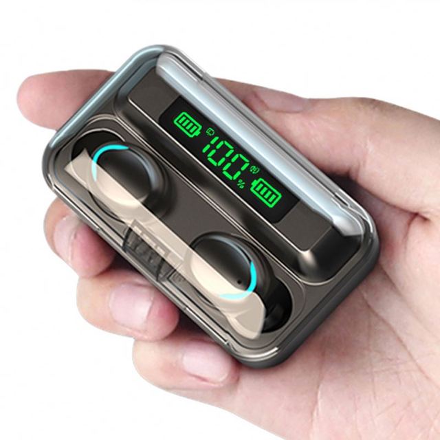 F9-5c Wireless Headset Charging Bank Ipx5 Waterproof Two Ear Call BT 5.0 True in Ear F9-5c TWS Wireless Headset Earphone