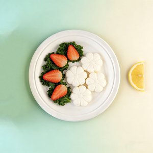 Bandeja Redonda de Bagazo de Caña de Azúcar de 6'', 7'', 8'', 9'' y 10'' para Ensaladas, Restaurantes, Almuerzos, Platos, Vajilla, Grado Alimenticio - Product Image 2