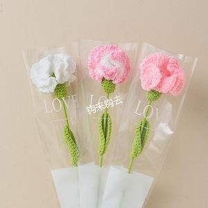 Bouquet fatto a mano, garofani lavorati a maglia, fiori artificiali, regalo fai <span class=keywords><strong>da</strong></span> te in filato per la <span class=keywords><strong>Festa</strong></span> <span class=keywords><strong>della</strong></span> <span class=keywords><strong>Mamma</strong></span> <span class=keywords><strong>da</strong></span> regalare a <span class=keywords><strong>mamma</strong></span> e agli anziani. - Product Image 2
