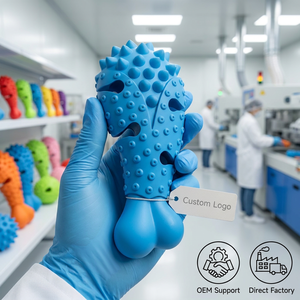 Jouet pour <span class=keywords><strong>chien</strong></span> en forme de poulet à pointes, écologique, durable, pour le nettoyage des dents et la stimulation moléaire - Product Image 6