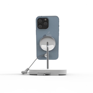 New Design Magnetic <b>Wireless</b> Charger QI Fast <b>Charging</b> Station <b>Stand</b> Dock Cell Phone Security Display Holder With Alarm - Product Image 4