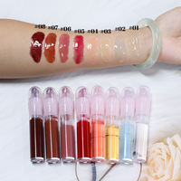Brillo Labial Hidratante con Efecto Espejo, Logotipo Personalizado OEM ODM, Aceite Labial Brillante para Marca Privada