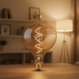 Bombilla Esférica Edison R160 <span class=keywords><strong>E27</strong></span> LED de Filamento <span class=keywords><strong>4W</strong></span>, Luces Colgantes Decorativas de Gran Tamaño para Interiores - Product Image 4