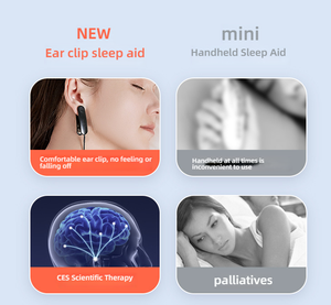 Brain Stimulation Body Massager Ear Clip Insomnia Neurofeedback Therapy Sleep Aid for Anxiety Stress CES Ear <b>Massage</b> <b>Belt</b> - Product Image 4