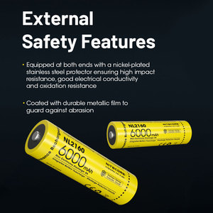 Batterie rechargeable au lithium-ion 21700, 6000 mAh, haute capacité pour lampes de poche - Product Image 5