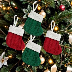 Mini Knit Christmas Stockings Festive Cutlery Holders Holiday Tableware Sleeves for Fork Spoon Knife <b>Xmas</b> Decorations - Product Image 6