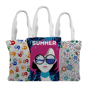 Bolsa de Compras Personalizada Ligera de Poliéster y Algodón con Asas - Product Image 1