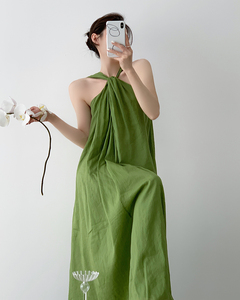 Soldes Exceptionnelles WTT Madame <span class=keywords><strong>Wan</strong></span> Robe Longue Bohème Réversible en Cachemire Léger Lavable – Style Déesse Élégante - Product Image 4