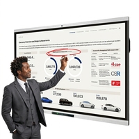 Pantalla Interactiva EIBOARD de 75 Pulgadas, Pizarra Inteligente 4K LED Digital con Tacto Capacitivo, para Salas de Reuniones y Conferencias, OEM