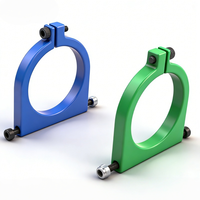 Pince de fixation de tube mobile de 30 mm avec vis M3 et écrous antidérapants, support léger noir et rouge