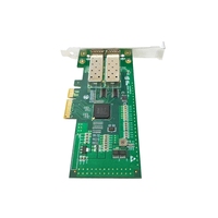 Chip Intel I350AM2 1G Transmisi Satu Arah Ethernet NIC Kartu Jaringan Serat SFP Port Ganda