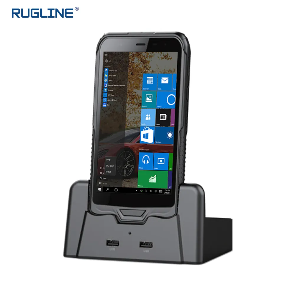 Rugged Tablet PC Win 10 OS Barcode Scanner Data Collector Terminal 4G LTE Handheld Industrial PDA