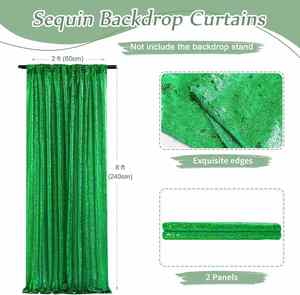 Luxury Velvet Curtain Rideaux Blackout Curtains for Bedroom Room Decoration Green - Product Image 2