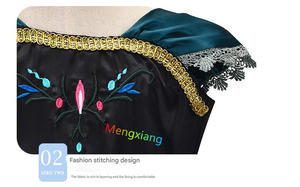 Disfraces de lujo de TV y películas para niñas, disfraz de princesa, disfraz de coronación de <span class=keywords><strong>Anna</strong></span>, reina de hielo, Halloween, Navidad, vestido de fiesta de cumpleaños - Product Image 5