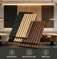 Panneau acoustique en bois MDF ignifuge, design européen moderne, vente en gros d'usine, isolation phonique pour la décoration des murs et des plafonds