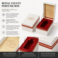 Coffret cadeau de parfum de luxe avec insert en velours, couvercle intérieur en feuille d'or, emballage en carton rigide avec revêtement UV, impression personnalisée, vente en gros OEM