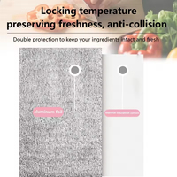 Sac isotherme personnalisé en aluminium, jetable, imperméable, pour la livraison de nourriture, les fruits de mer, les fruits, le stockage à froid et à chaud