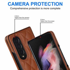 Étui en cuir élégant à carreaux pour Samsung Z Fold 5 Matériau PC durable pour <span class=keywords><strong>Galaxy</strong></span> Z Fold 4 <span class=keywords><strong>5G</strong></span> Z Fold Étuis pour téléphones portables - Product Image 5