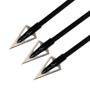 Vendite calde 2 lame punte di freccia a punta larga per la caccia alla freccia di tiro con l'arco