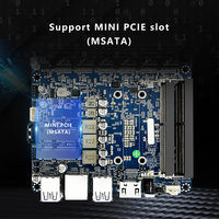 Motherboard Intel 8130 MINI 120x120mm Terintegrasi CPU Core I3 Kaby Lake R Generasi ke-8 Mendukung DDR4 Ganda Maksimal 64GB 6 LAN USB3.0 MSATA