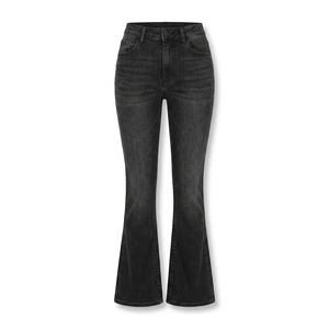 Jeans de Pierna Recta Personalizados para Mujer, Jeans de Mezclilla de Lavado Claro para Mujer, Jeans de Pierna Recta para Minoristas - Product Image 3