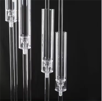 Supports de bougies en acrylique transparents à prix fabricant, centres de table, chandeliers, décoration de mariage romantique, mariage personnalisé