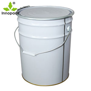Seau métallique de 18 L avec couvercle, capacité 18 kg, en fer blanc de qualité alimentaire, impression personnalisée, vente directe usine - Product Image 1