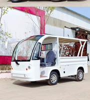 Véhicule de patrouille électrique 2 places, camionnette, véhicule de tourisme à quatre roues avec benne, transport de marchandises