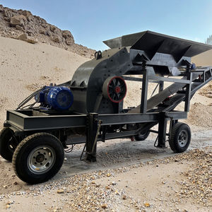 High Efficiency Mini Portable Hammer Crusher with AC Motor and Engine High Rigidity Construction <strong>Sand</strong> Making Machine - Product Image 1