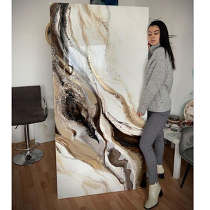 High Gloss Uv <strong>Wall</strong> Panel Board Marble <strong>Sheet</strong> 1220*2800mm Uv Panel Restaurant Decoration Flexible Water Proof <strong>Wall</strong> <strong>Tile</strong> - Product Image 5