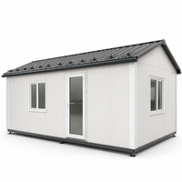 Maison mobile préfabriquée avec isolation supplémentaire et toit anti-neige pour site en climat froid