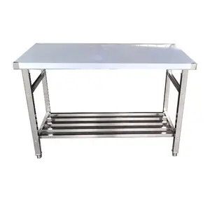 Factory Direct Commercial Portable Foldable Work Table Folding Stainless Steel Bench Outdoor Kitchen Table