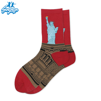 Nouvelles Chaussettes Tendance Personnalisées à Motifs d'Art Célèbre (Peinture à l'Huile) pour Hommes et Femmes – Chaussettes Longues Rétro Van Gogh, Mona Lisa, Gustav Klimt en Coton