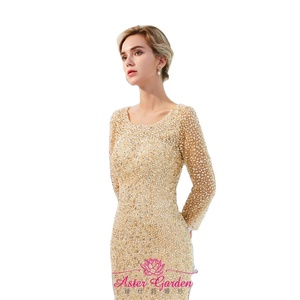 ĐầM Dạ HộI Thêu Lấp Lánh Lưng Gợi Cảm ĐầM Dạ HộI Phương Tây Nàng Tiên Cá ĐầM Dạ HộI Dài Tay 2023 ĐầM Dạ HộI Đính Cườm PE26-<span class=keywords><strong>2</strong></span> - Product Image 5