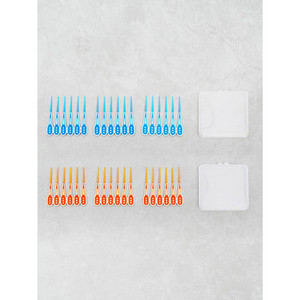 Manico di bambù spazzola interdentale 18P materiale in plastica e Nylon funzione pulita - Product Image 1