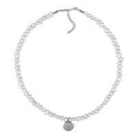 Collier ras du cou Gemnel Bohemia avec pendentif en perle d'eau douce et coquillage
