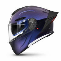 Casque de moto modulaire intégral à visière rabattable en ABS avec feux arrière LED caméléon homologués DOT pour une conduite sécurisée