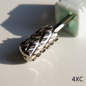 4XC 3/32 foret à ongles en carbure de tungstène grand baril outil d'art de manucure pour tremper la poudre enlever - Product Image 6
