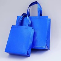 Sacs d'épicerie réutilisables pliables en PP non tissé avec poignée longue, motif géométrique argenté brillant et or rose, pour le shopping