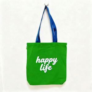 ถุงผ้าแคนวาสธรรมชาติ 100% พร้อมหูหิ้วเชือกฝ้าย สำหรับใส่ของขวัญ งาน DIY และโครงการต่างๆ - Product Image 1