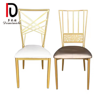 Chaises de mariage empilables en métal doré, style Napoléon, Phoenix, Chiavari, Chivari, pour événements et banquets, fabrication depuis 10 ans