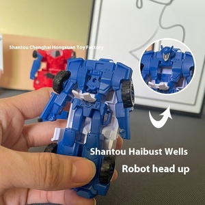 2 en 1 transformación magnética escala 1:8 coche colisión Mecha <span class=keywords><strong>Robot</strong></span> modelo juguete transformación automática para niños - Product Image 4