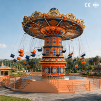 Manège à chaises volantes 36 places à vendre, grande attraction de parc d'attractions extérieur, utilisation commerciale