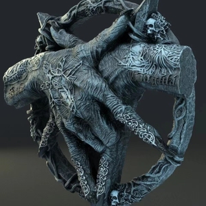 Halloween décoration <span class=keywords><strong>de</strong></span> la maison nouveau BCA38 <span class=keywords><strong>diable</strong></span> porteur résine ornements Baphomet tentures pour atmosphère festive - Product Image 4